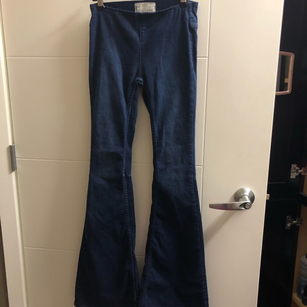 New Free People Penny Pull-On Flare Jeans